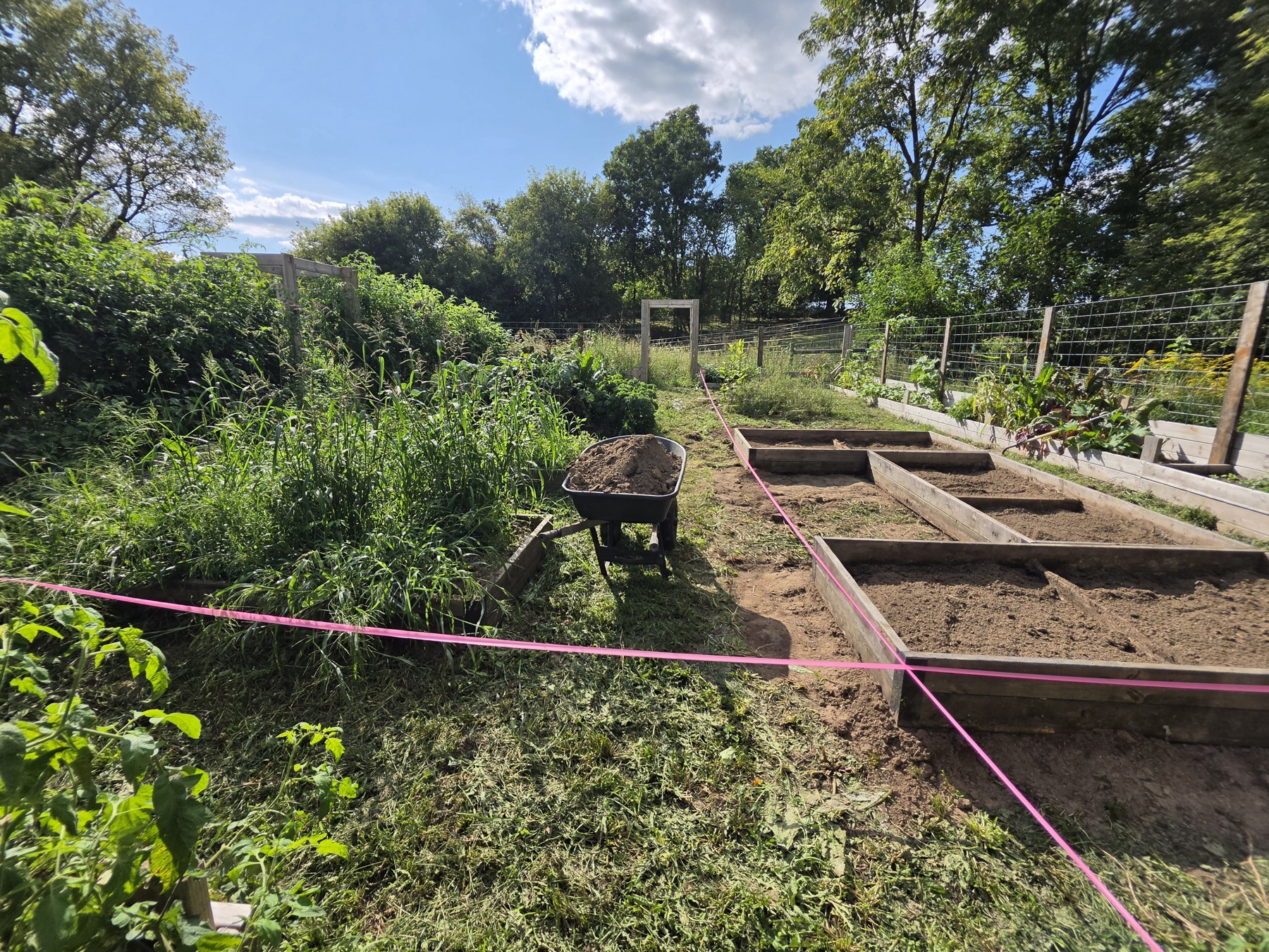 Refilling the reoriented beds, September 2026.