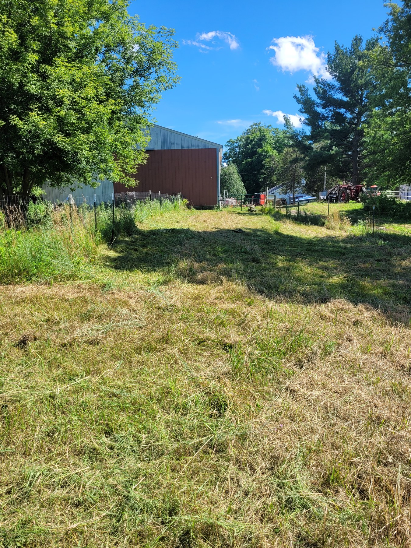 The small barn area before the arena, July 3, 2024.